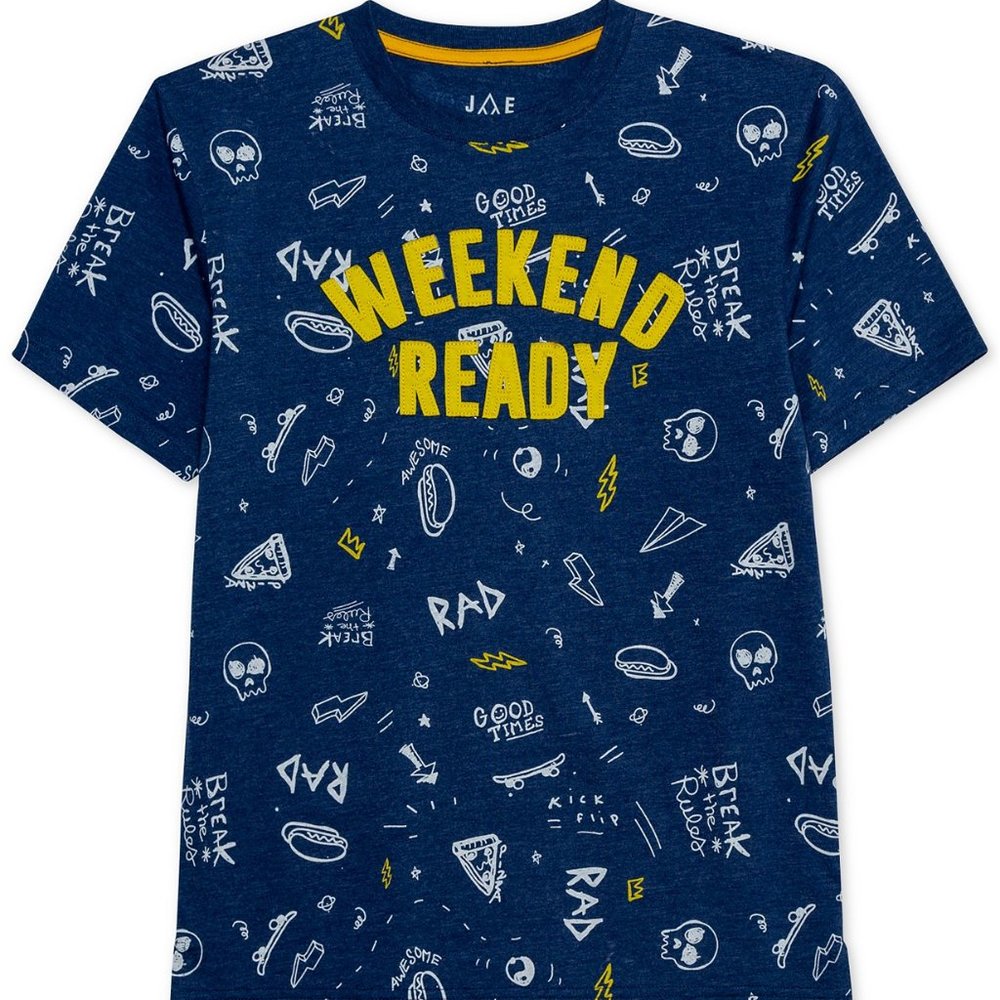 Jem Big Boys Weekend Ready Graphic T-Shirt